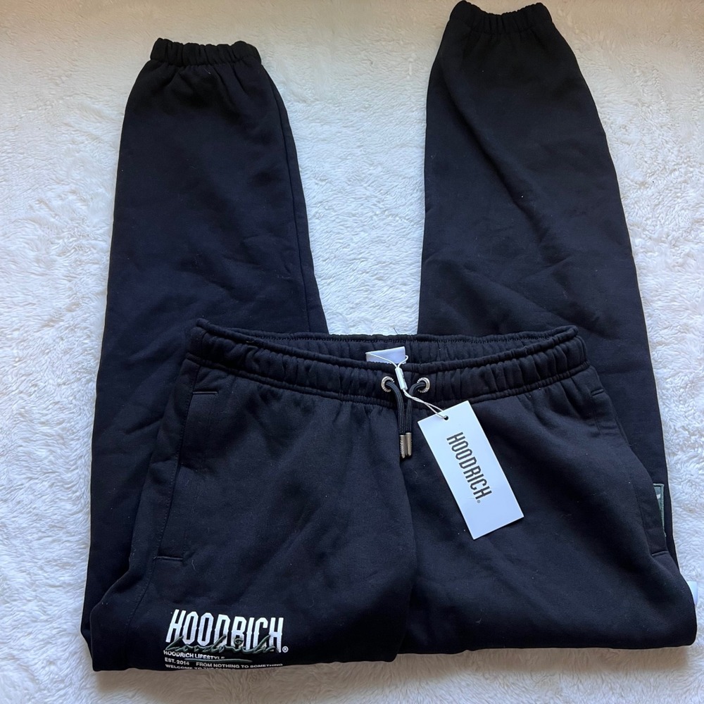 Hoodrich Crescent Jogger Black Mens Size Medium HW0090 Sweatpants NWT‎